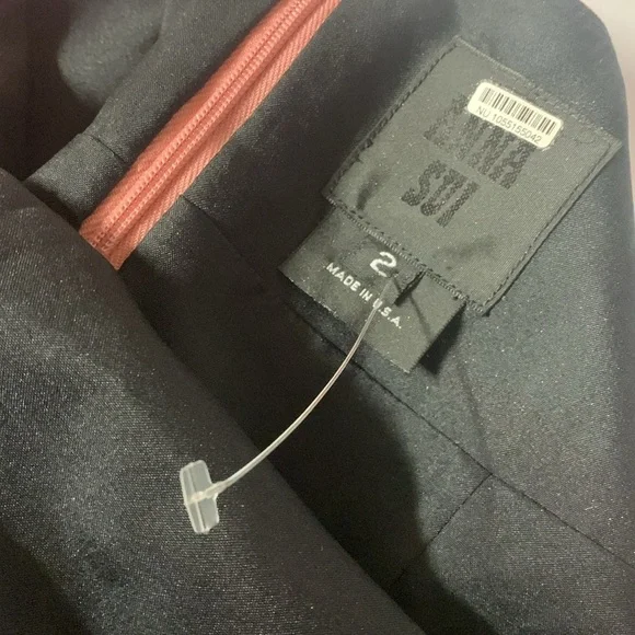 - Free people Anna Sui  metallic leather mini dress new with tags size 2 - Picture 10 of 10